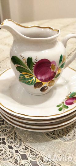 Остатки кофейного сервиза СССР, сливочник и др