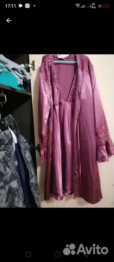 Халат женский шелковый