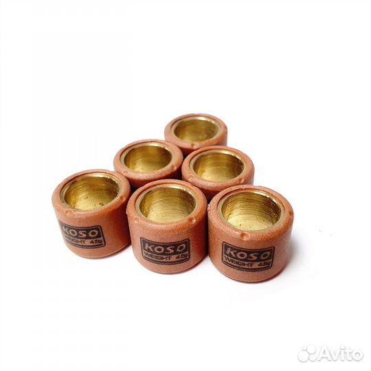Ролики вариатора 15/12 4,5гр к-т 6шт (koso) TW