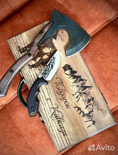 Кейс на подарок с топором 