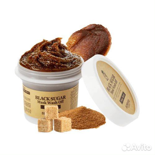Black Sugar Mask. Маска-скраб для лица сахарная