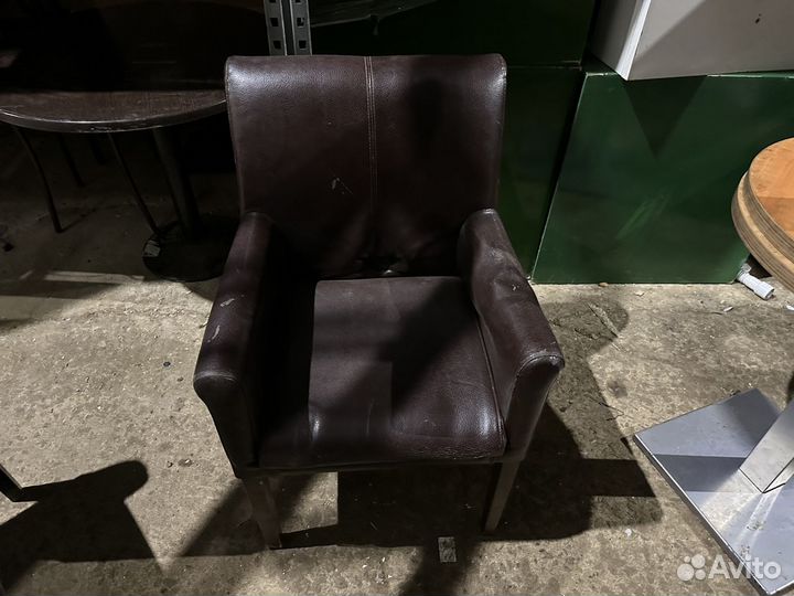 Кресло Версаль черный кожзам