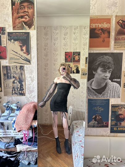 Вечернее платье на завязках