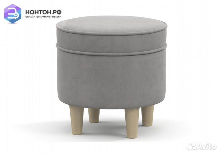 Пуф Лора серый