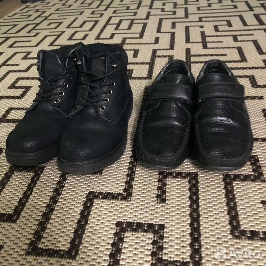 Ботинки, туфли кожа