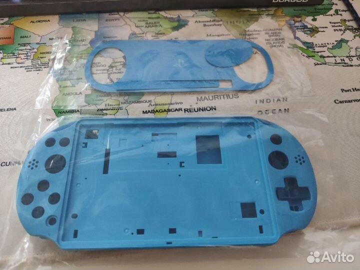 Корпус (blue) для ps vita 2000 + защитная пленка