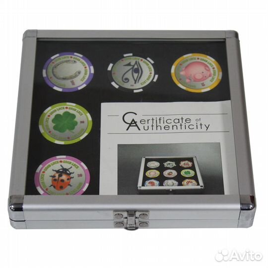 Набор из 9 монет 1 доллар Монеты на удачу. Казино