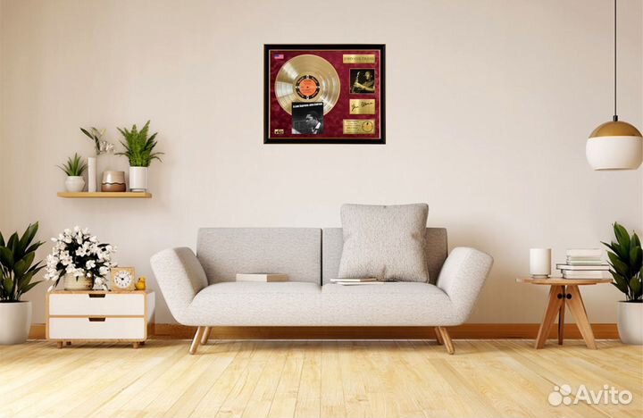 John Coltrane золотой винил с автографом музыканта