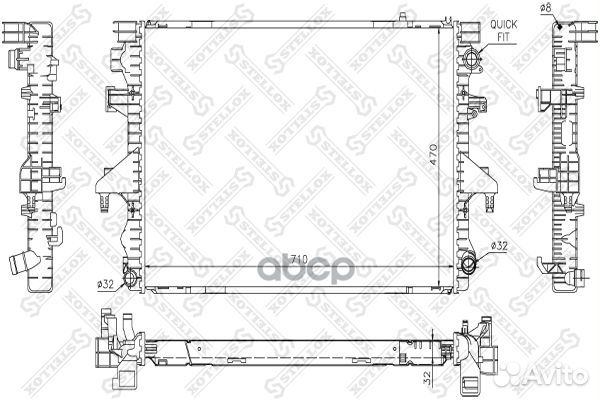 10-26430-SX радиатор системы охлаждения VW T5