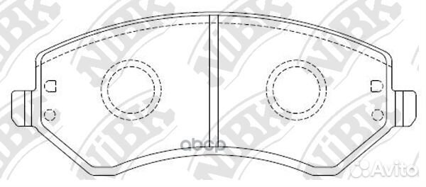 Колодки тормозные дисковые PN0058 NiBK