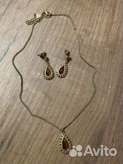 Серьги и цепочка