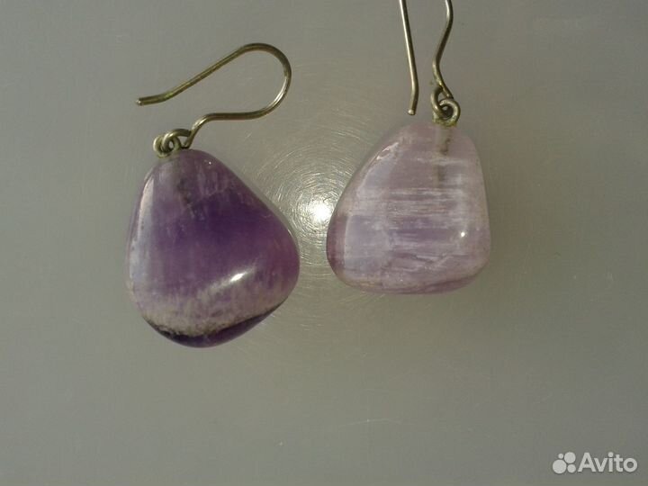 Серьги из аметиста