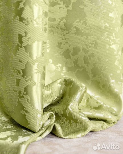 Шторы мрамор Версаль светло-зеленый новые пошив
