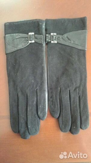 Перчатки кожаные новые женские