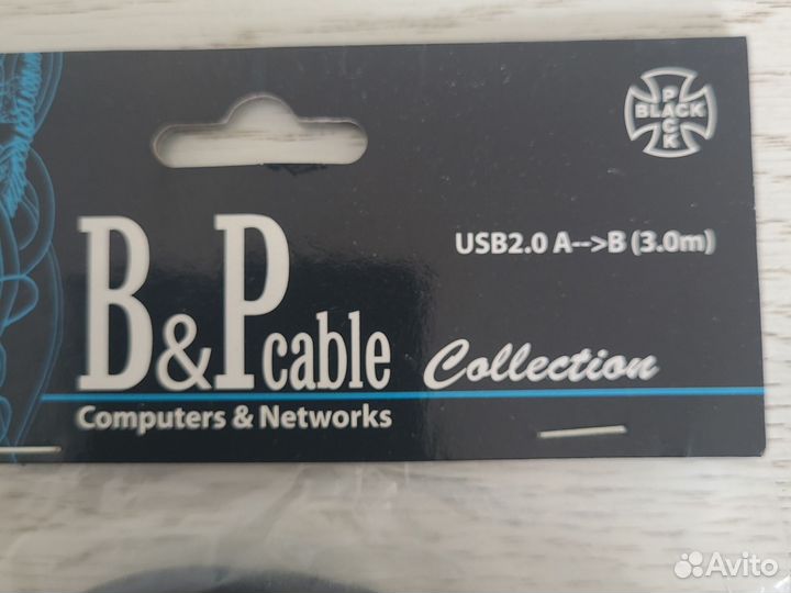 Кабель для принтера USB 2.0A - B