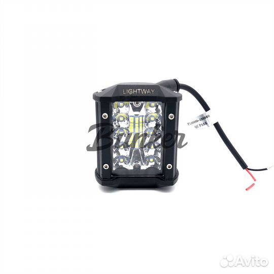 Светодиодная LED фара 60W SQ 9.5*8см LightWay