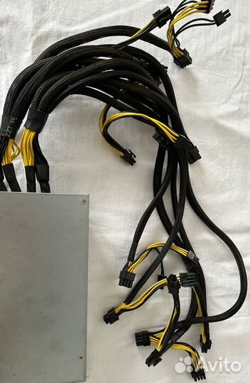 Блок питания 1800w 16x 8pin