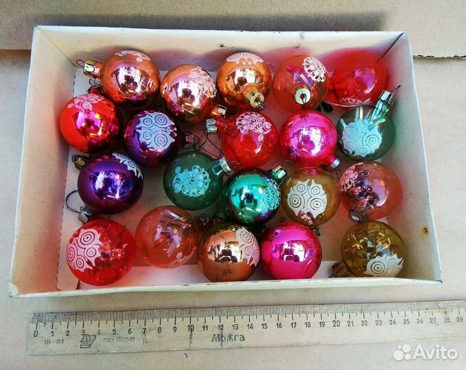 Елочные игрушки СССР. Набор. Винтаж