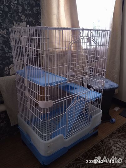 Клетка для грызунов большая 2 яруса