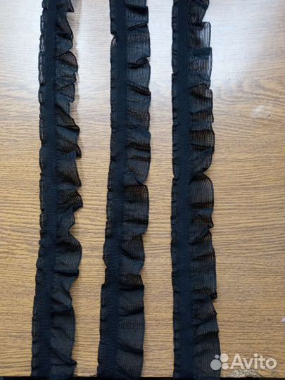 Тесьма СССР для отделки. Чёрная