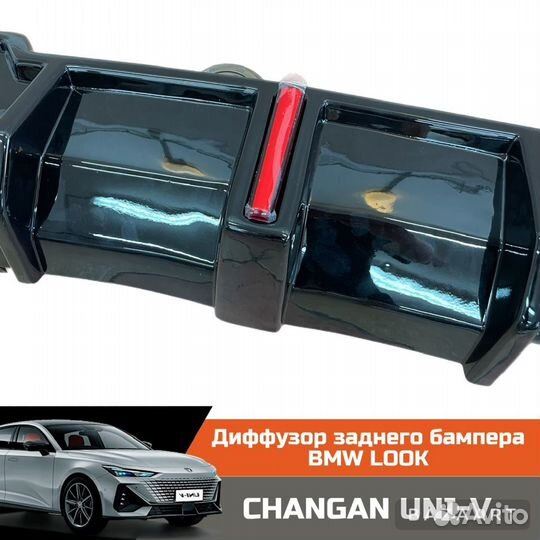 Диффузор заднего бвмпера M-look changan UNI-V