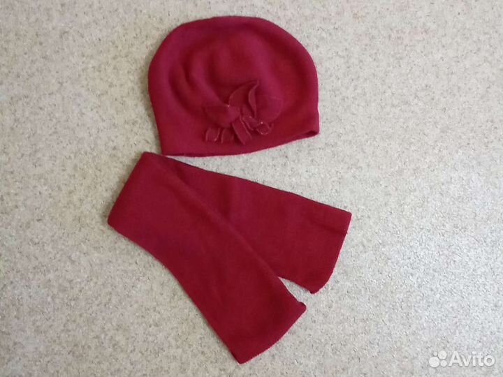 Комплект шапка, шарф