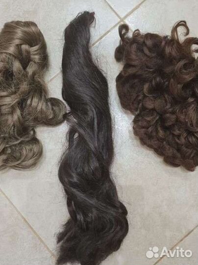 Накладные хвосты (шиньоны), парик