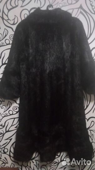 Шуба из натуральный мех длинная