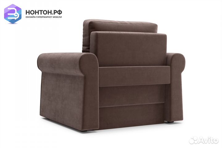 Кресло еврокнижка Лира коричневое