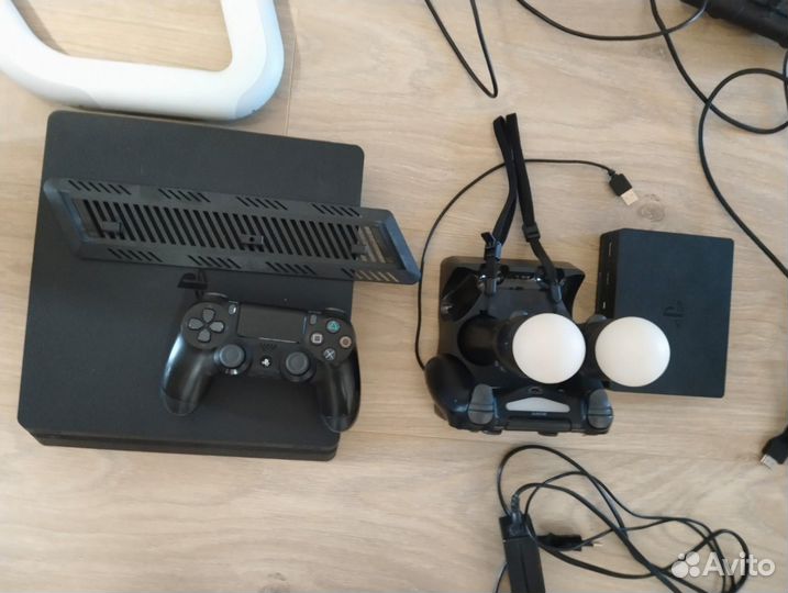 Игровая приставка ps4 slim 1tb + ps vr 2 rev