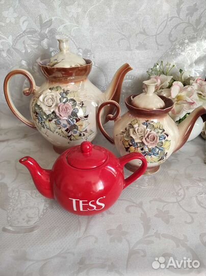 Чайник заварочный СССР, кружки, сахарницы