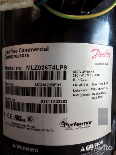 Компрессор Copeland zb26kce-tfd-551