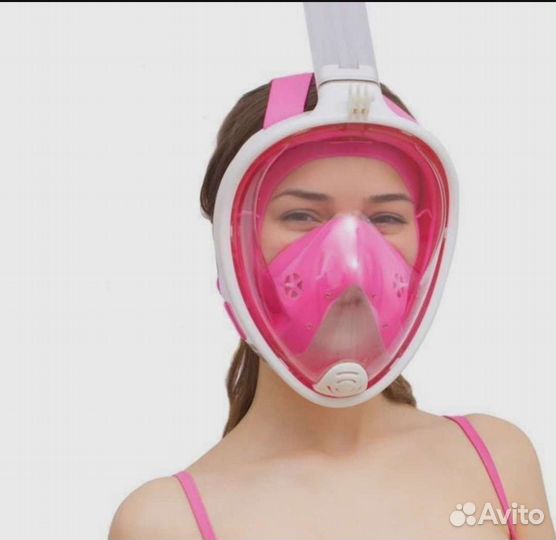 Маска для подводного плавания с трубкой
