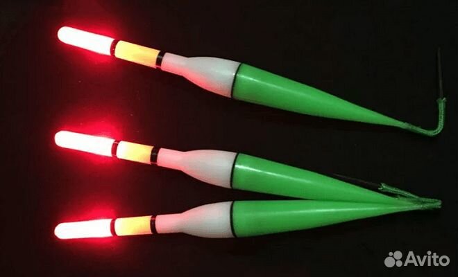 Поплавок светящийся для ночной рыбалки 16см