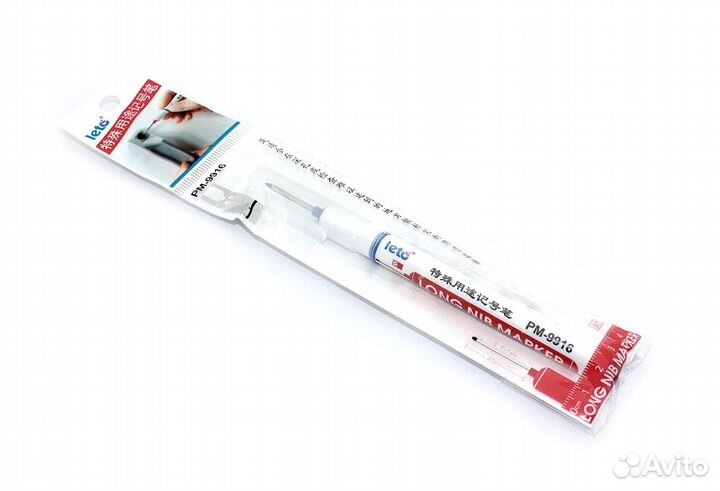 Маркер с тонким стержнем, синий