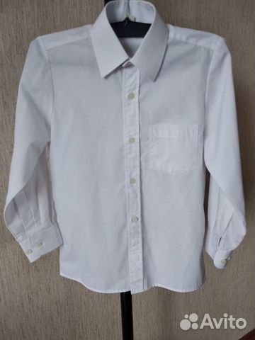 Рубашка детская для мальчиков,8-9 лет, (128-134см)