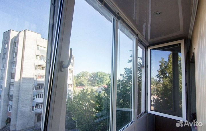 Остекление балконов и лоджий под ключ B3725