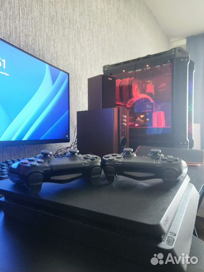 Sony PS4 slim 1tb 2Геймпада Диски
