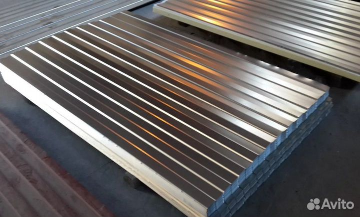 Профнастил С-21 цинк 0,5 м - 12 м