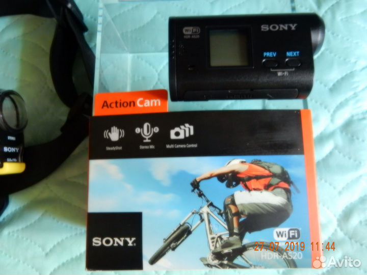 Экшен камера sony HDR-AS20