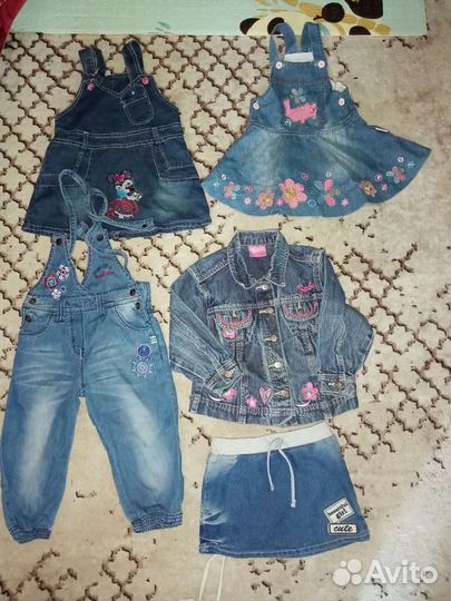 Пакет одежды для девочки с 6мес до 2-3лет