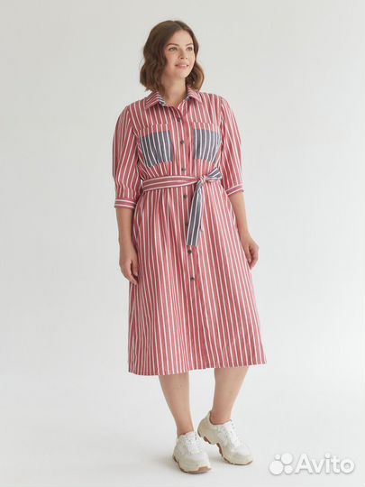 Платье-рубашка M, L