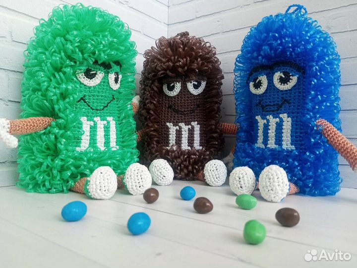 Мочалка M&M и Skittles