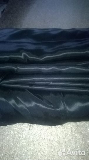 Ткань подкладочная. Саржа. Серый. Черный