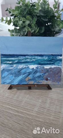 Картина маслом на холсте Зимнее Море