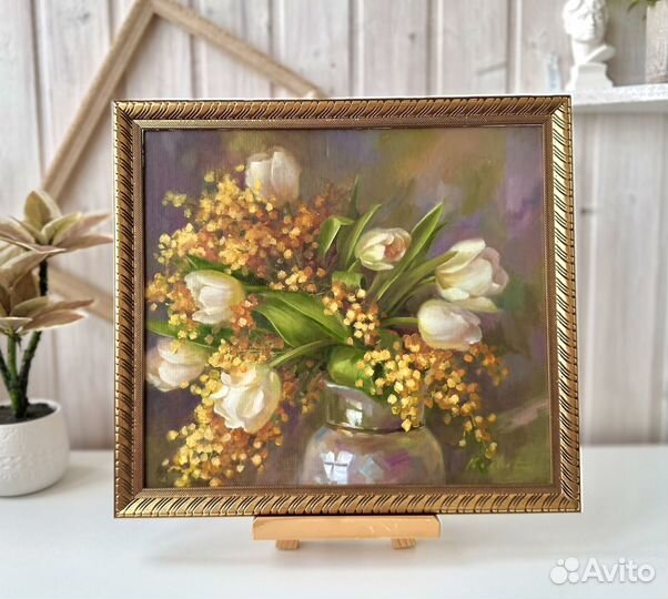 Картина маслом Весенний букет