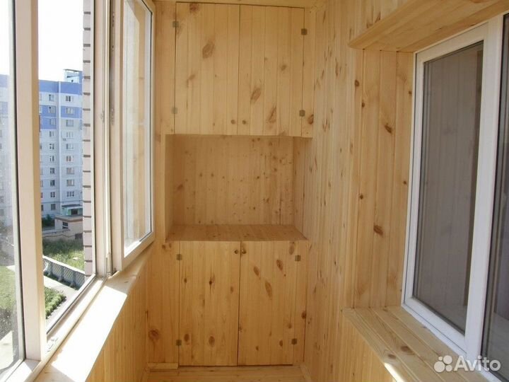 Лоджия с отделкой вагонкой