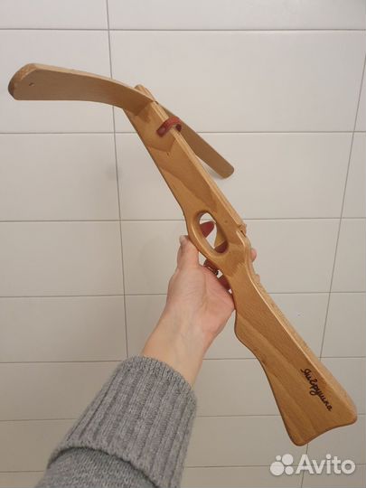 Арбалет деревянный яигрушка