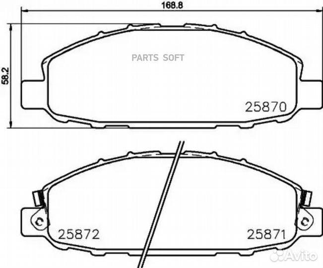 Колодки торм.пер. nissan Caravan/NV350 00- NP2042