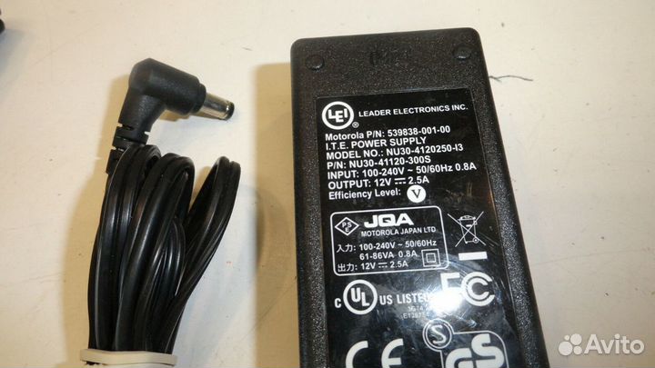 Блок питания 12V 2,5A, Motorola, опт от 10шт